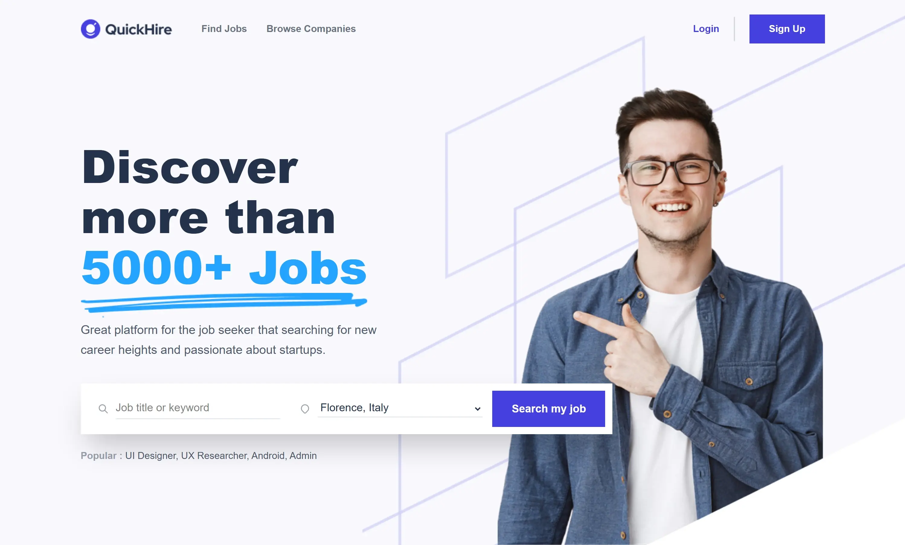Job Portal Landing Page preview