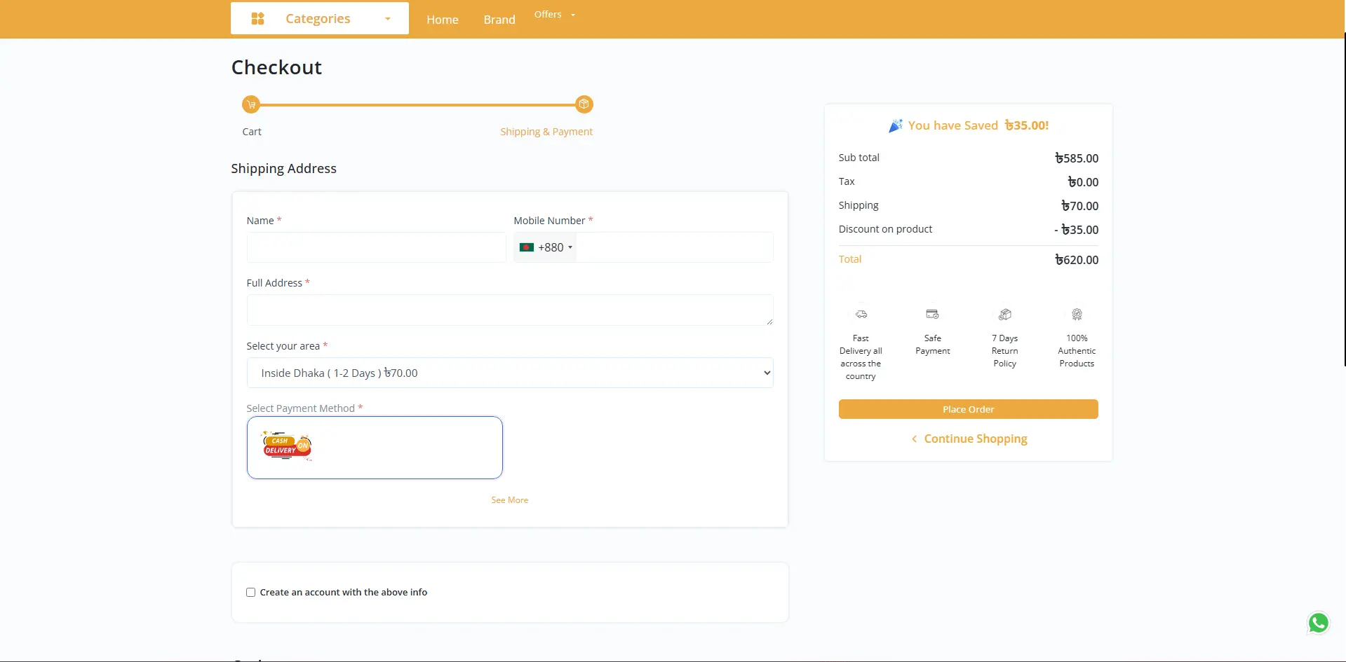 Single Page Checkout Conversion preview